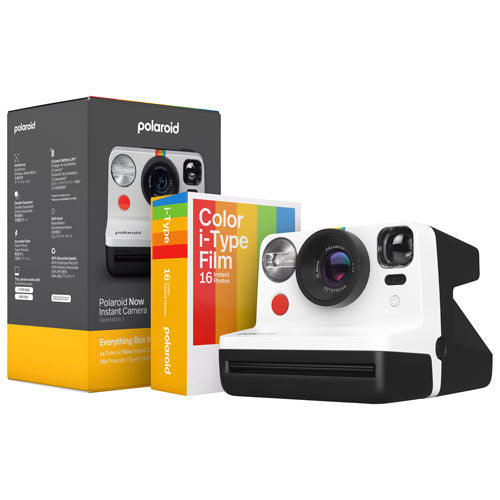 Boîte de tout pour appareil photo instantané Polaroid Now Generation 2 i-Type | Noir