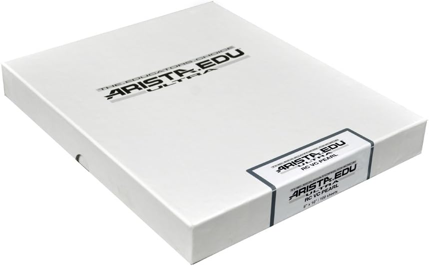 Arista EDU Ultra VC RC Black & White Photographic Paper, Pearl, 8x10, 100 Sheets