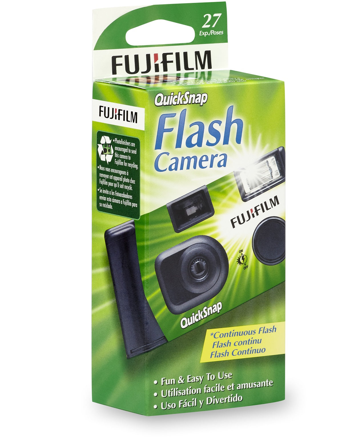 Fujifilm Cámara Desechable De Rollo Quicksnap Flash 27 Exp