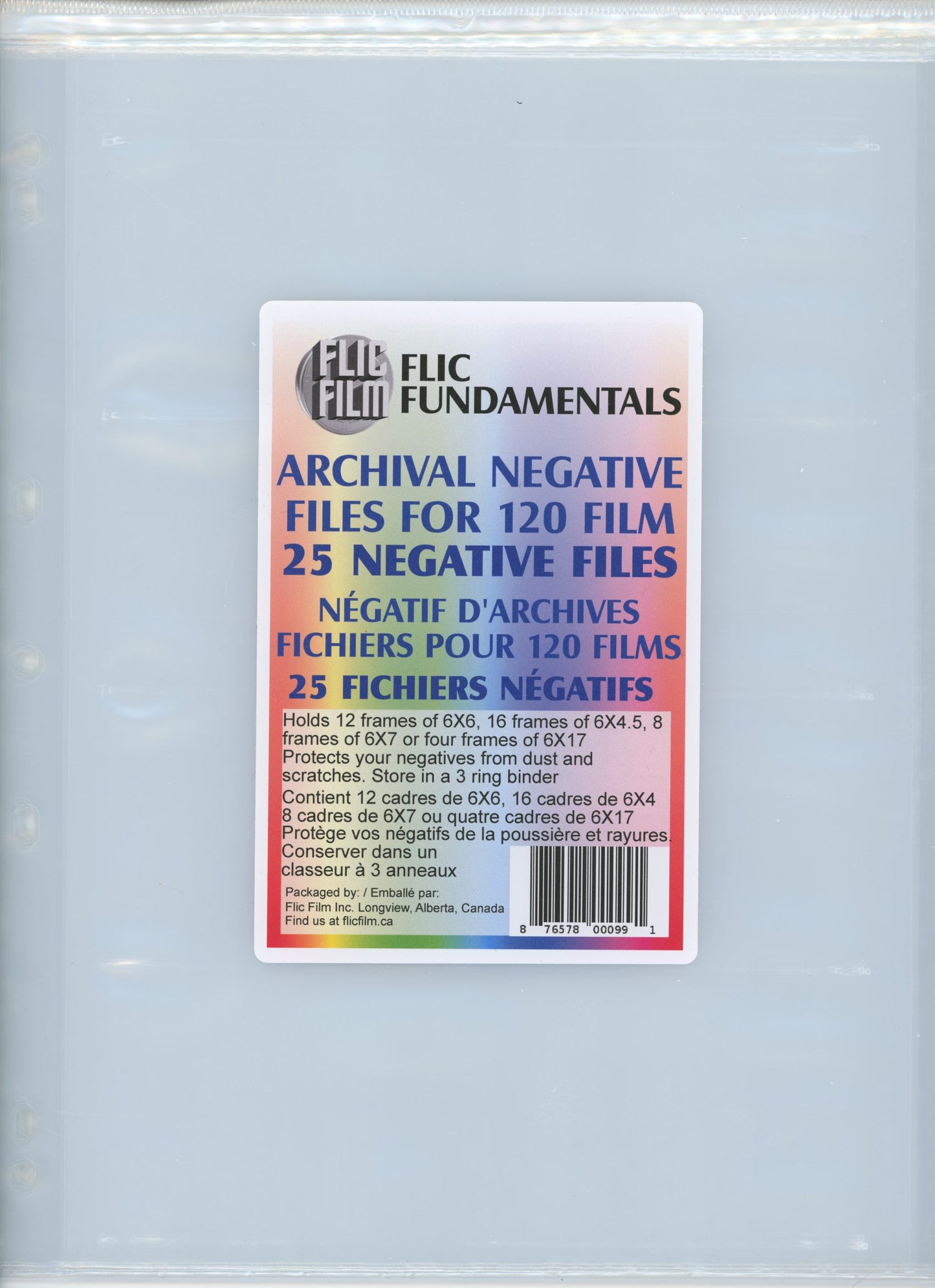 Flic Film Archival Negative Files for 120 Film (25 pack)