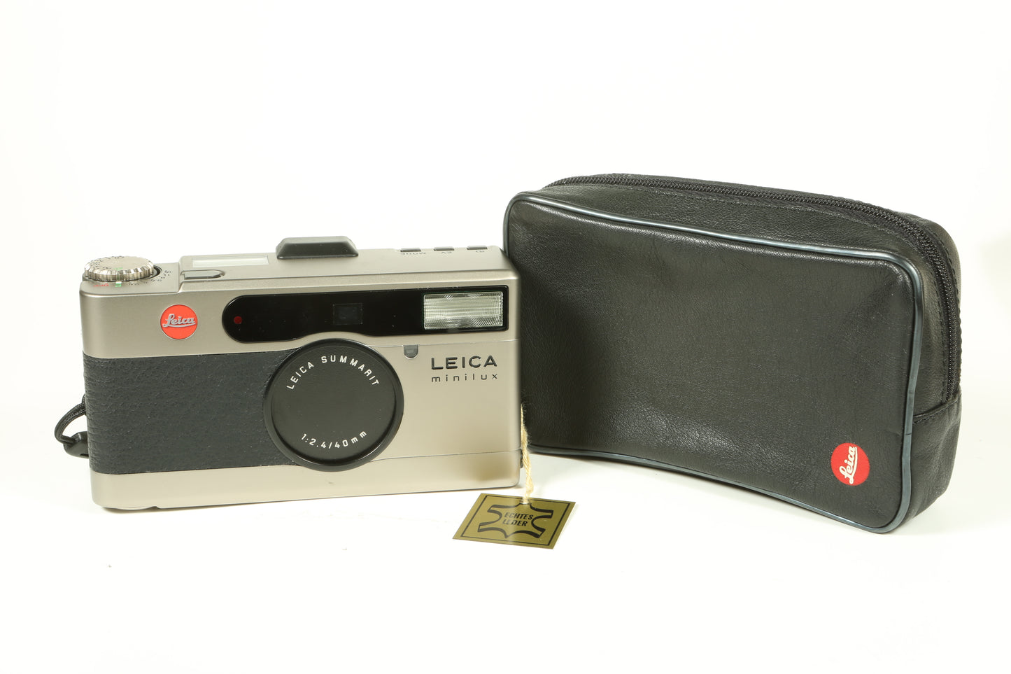 Leica Minilux + Case + Flash