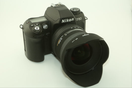 Nikon F80 + wide angle zoom