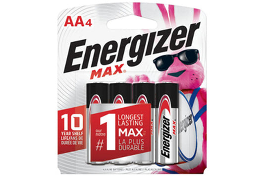 AA Energizer MAX Alkaline Batteries 4x