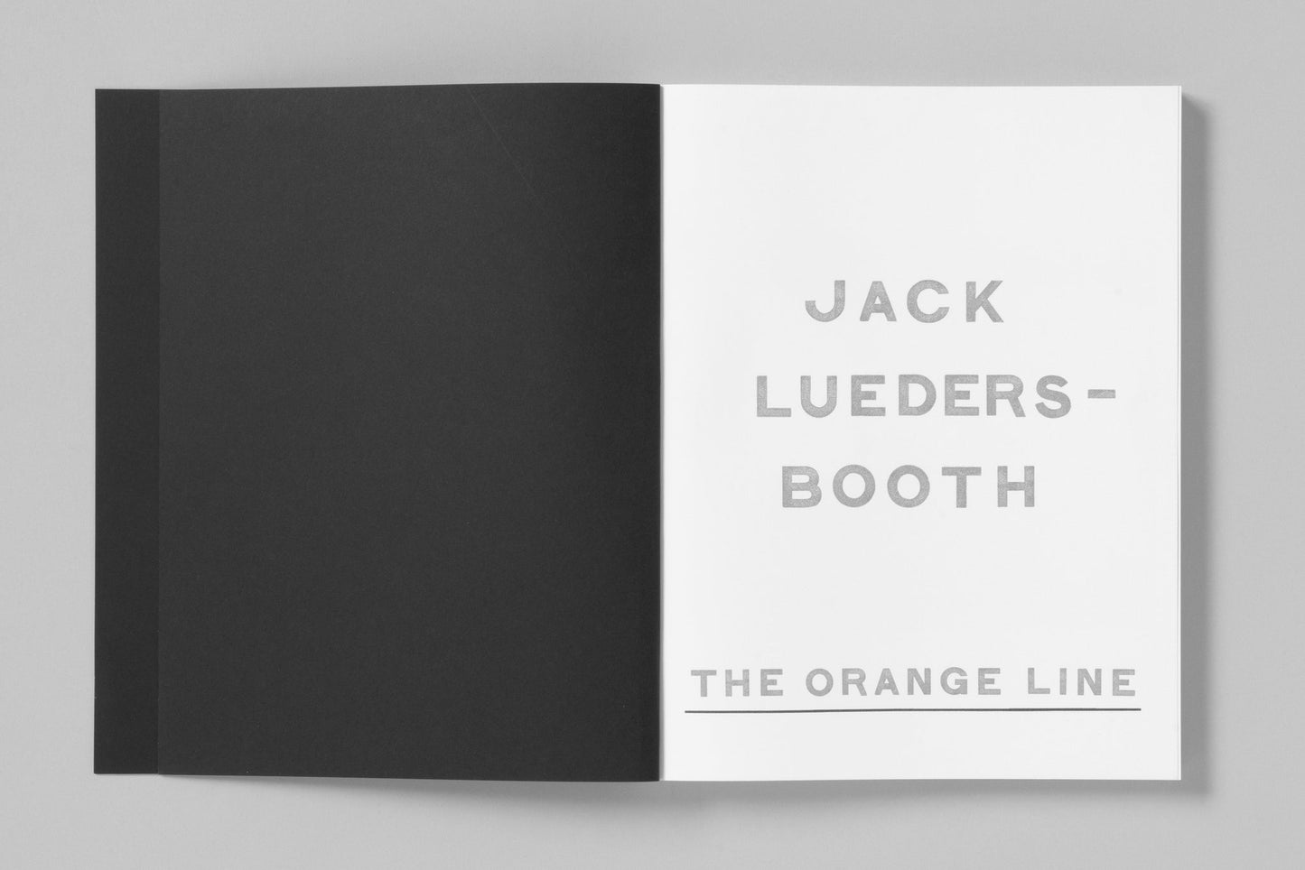 THE ORANGE LINE - Jack Lueders-Booth