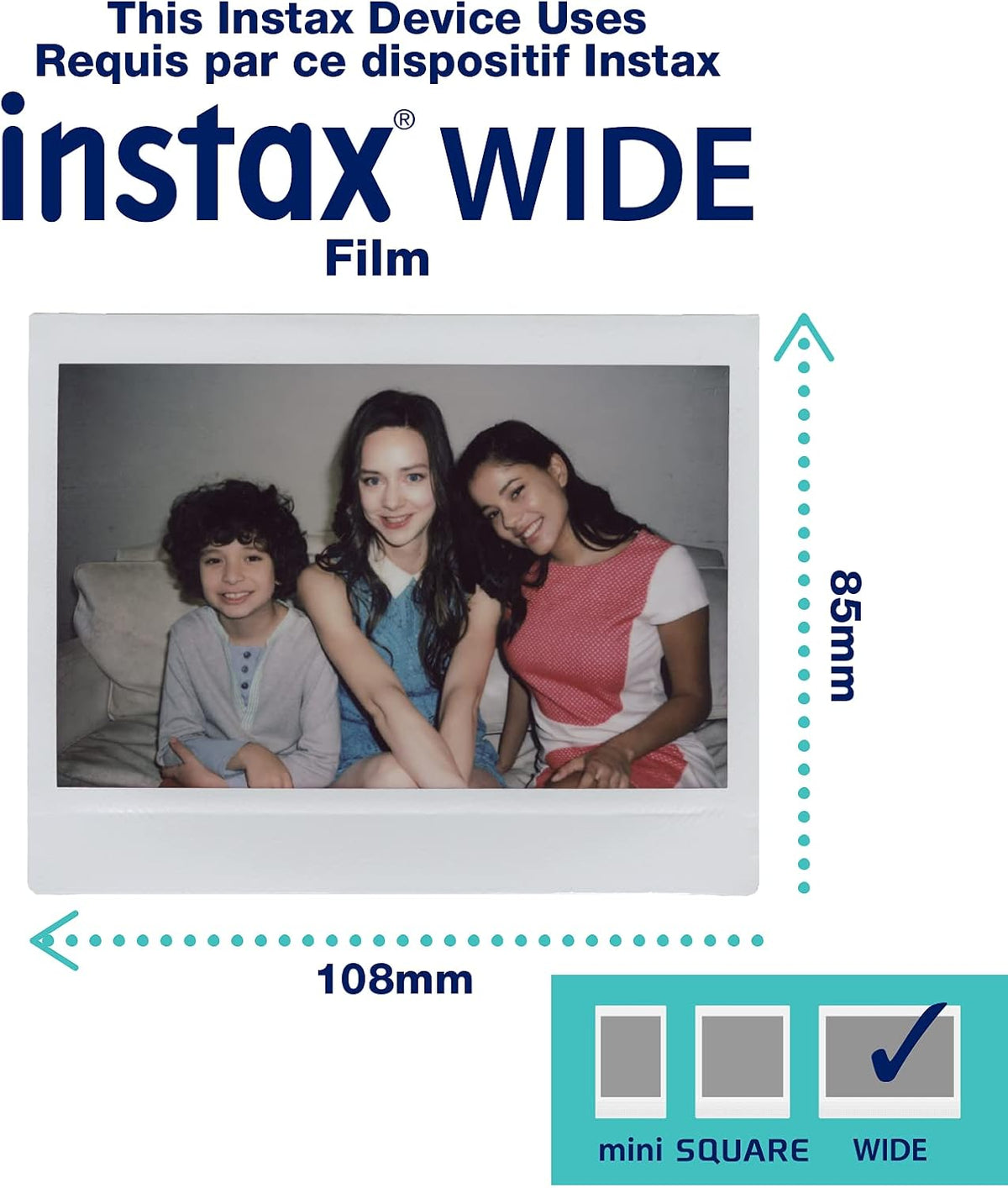 FUJIFILM instax Link WIDE 2 - Duo bleu