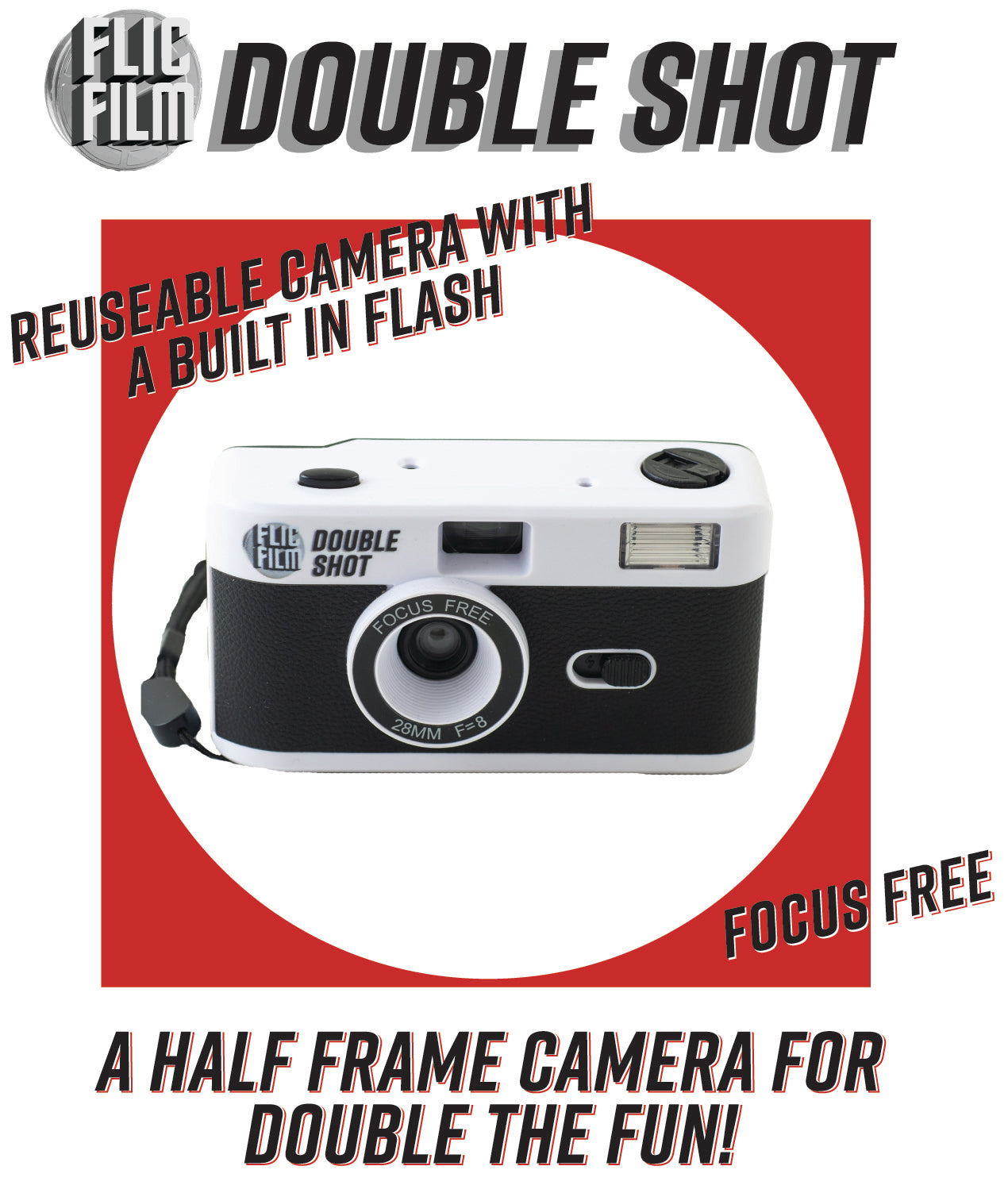 Flic Film - Double SHOOT half frame 35mm camera