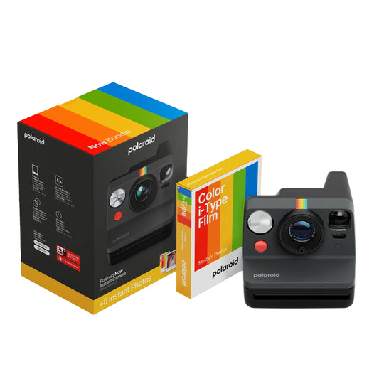 Polaroid Now Generation 3 Black + Color Film Bundle (8 photos)