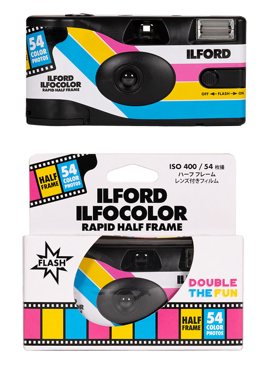 Appareil photo jetable ILFORD Ilfocolor, 27 exp, 400 ISO - Retro Edition
