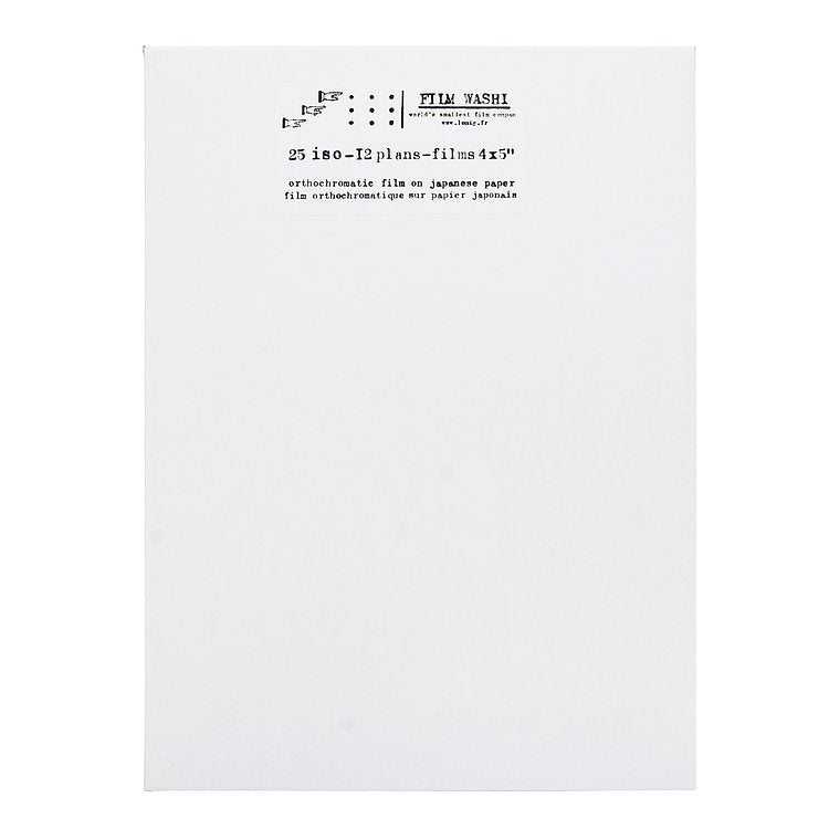 Film Washi paper "W" 25 | 4x5 - 12 Sheets -
